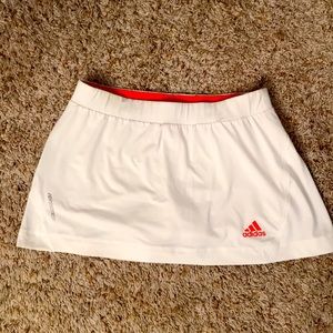 White Adidas tennis skirt